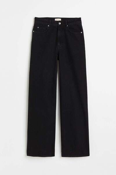 H&M بنطلون جينز واسع عادي