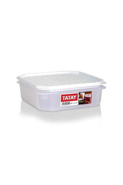 Generic TATAY Square Food Container White 1.3 Liter