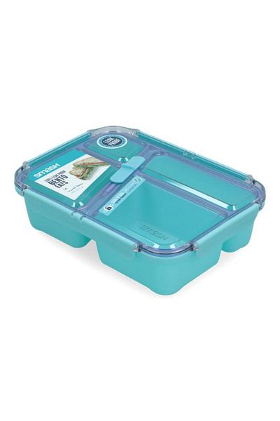 Generic smash Bento Eats Lunch Box Teal and Purple 1.4 Liter