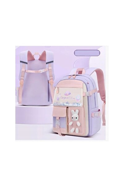 ECARLA Růžový a fialový batoh, univerzální, na sport a do školy, Jollymag, Pl163fio