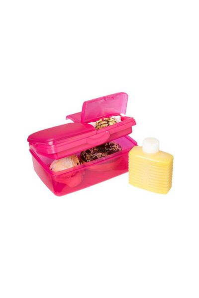 Generic sistema Slimline Quaddie Container Lunch Box Assorted Color 1.5 Liter