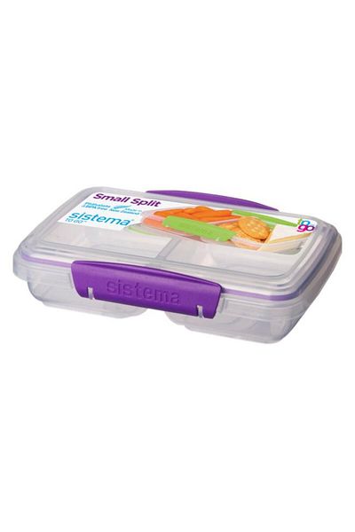 Generic sistema Dishwasher Safe To Go Small Split Stackable Lunch Box Assorted Color 350ml 21518