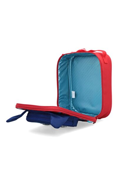 Generic smash 3D Dog Detail Zipper Closure Durable Lightweight Lunch Bag Red and Blue