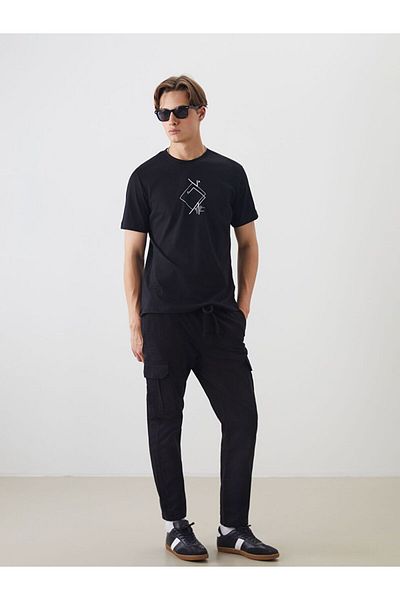 LC Waikiki Xside Crew Neck Printed Combed Cotton Men's T-Shirt