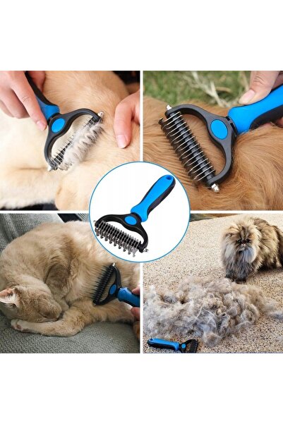 ECARLA Dog and cat grooming comb, detangling fur, anti-shedding, JollyMag, SCZ04