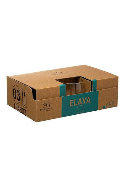Generic Secret de Gourmet Elaya Teflon Coated Durable Short Tumbler Glass Clear 340ml
