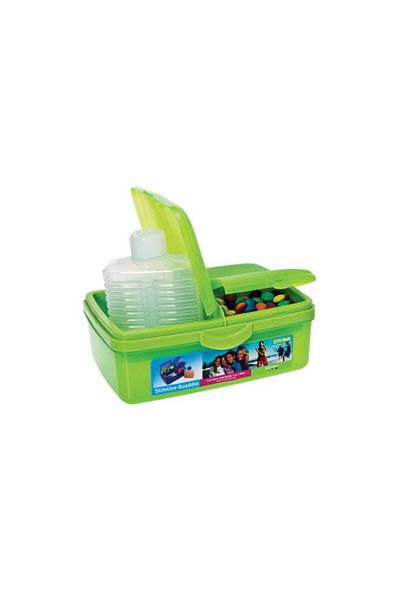 Generic sistema Slimline Quaddie Container Lunch Box Assorted Color 1.5 Liter