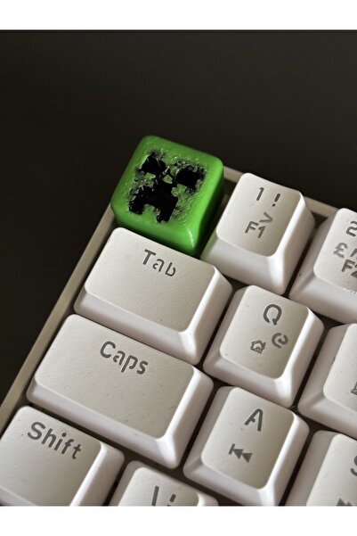 Store Minecraft Creeper Özel Tasarım Mekanik Klavye Keycap