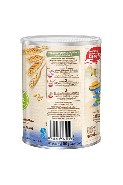 Cerelac Nestle Cerelac Wheat Infant Cereals With Milk No Added Sugars From 6 Months Tin 400 g