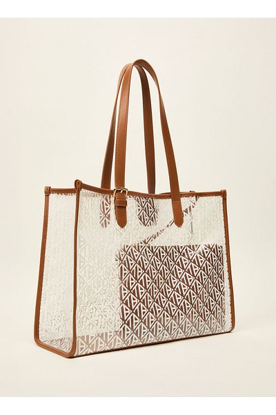 Ted Baker Oblique Monogram Transparent Shopping Bag