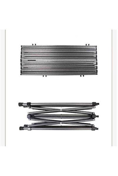 ECARLA Skládací stůl na zahradu, kempování nebo rybaření, hnědý, kufrový typ, JollyMag, SC10BR, 53x51x50 cm