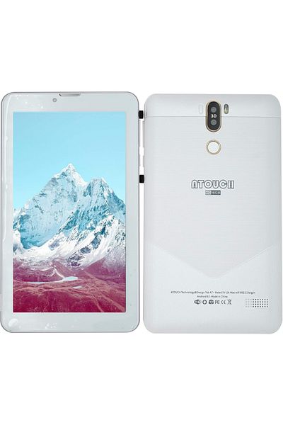 atouch A7 Plus 7-inch 1GB RAM 16GB Storage 4G LTE Tablet with Dual SIM - White