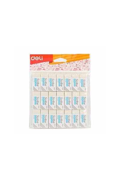 Deli Eraser 21s DL-72122 – 43×18×11mm Soft PVC Eraser for School & Office Use