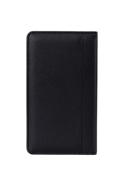 Roco حامل فواتير بجيبين، تنسيق الفواتير/الإيصالات، أسود