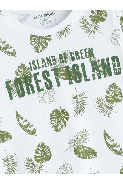 LC Waikiki LCW Kids Bisiklet Yaka Erkek Çocuk Şortlu Pijama Takımı