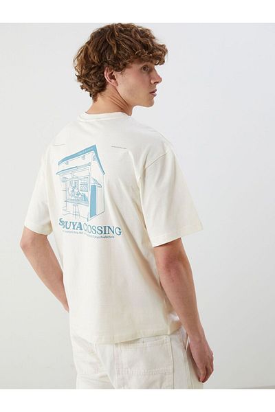 LC Waikiki Xside Crew Neck Printed Combed Cotton Men's T-Shirt