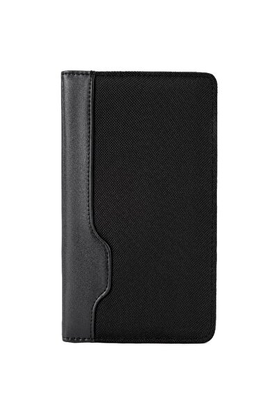 Roco حامل فواتير أسود مع جيبين - منظم إيصالات احترافي