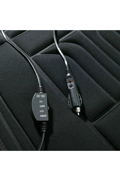 Roll Fast Semi Husa Scaun Cu Incalzire Reglabila Comfort, Negru