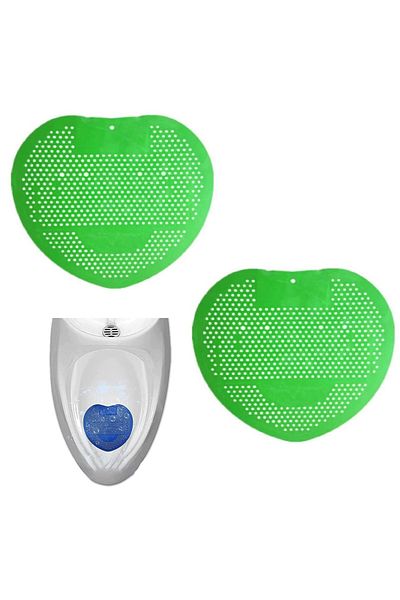 Gnaumore Set de 2 filtre pentru pisoar Gnaumore, plastic, verde