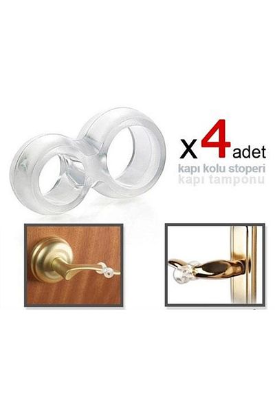 Enseb Door Handle Stopper - Door Buffer - 4 Pieces ( 336336 )
