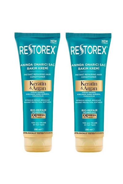 Restorex Keratin Argan Repair Hair Care Cream 250 ml 2 Pieces