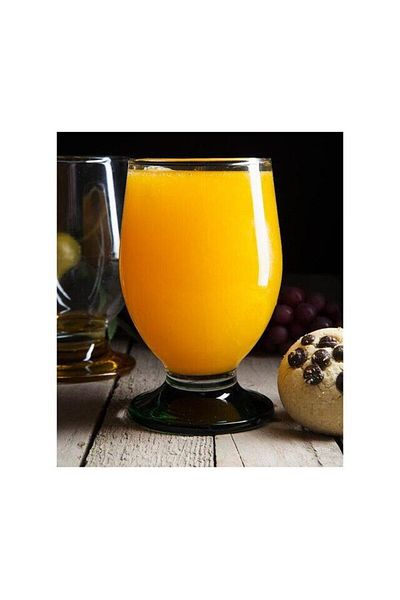 LAV Set of 6 Glasses, Extra Quality, Color Bottom, Lav Nectar Model, 280ml