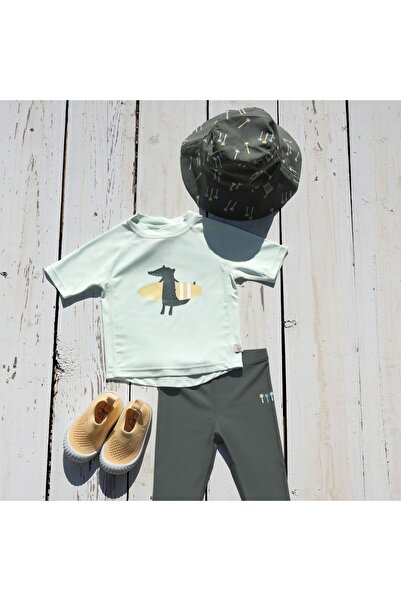 Lassig Crocodile Uv Protection Short Sleeve Swimsuit T-Shirt Sea Foam