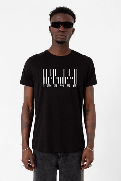 Tshirthane Dark Matter The Android Barcode Μαύρο ανδρικό μπλουζάκι