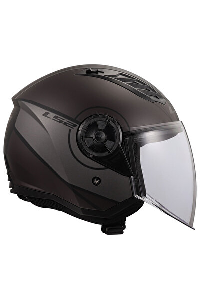 LS2 AIRFLOW 2 COVER MAT SİYAH-GRİ KASK