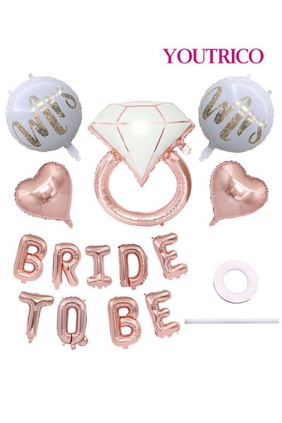 Youtrico Bride to Be Balloon Set - Romantic Proposal Decor for Wedding Engagement Party
