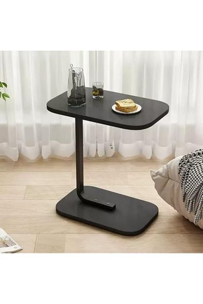 ORCHID M Side Table, C-Shaped End Table for Living Room, Couch Table, Small Table for Bed, Snack &