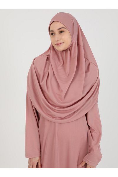 Sayın Tesettür Prayer Dress - Dusty Rose - Dear Hijab