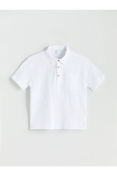LC Waikiki Lcw Kids Short Sleeve Pocket Boys Shirt