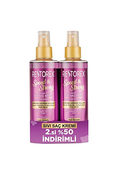 Restorex Speed & Strong Sarmaşık Özlü Sıvı Saç Kremi 2 x 200 ml
