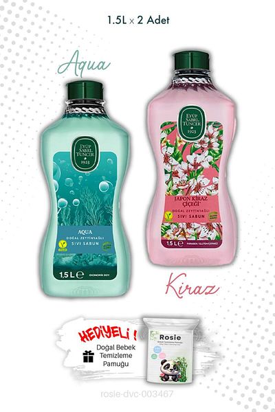 Eyüp Sabri Tuncer Aqua and Japanese Cherry Blossom Soap 1.5L Eyüp Sabri Tuncer and Rosie