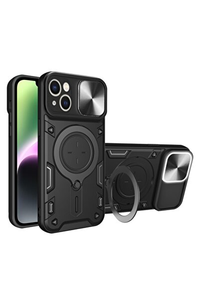 SKYDDAR INNOVATION Husă pentru iPhone 14, CamGuard Pro, inel magnetic, protec...