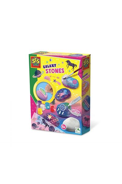 SES Creative Creative set - Decorate stones with the Galaxy theme
