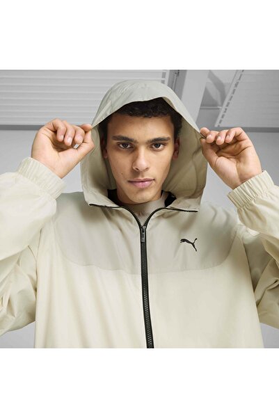 Puma Essentials Regular Erkek Bej Kapüşonlu Ceket
