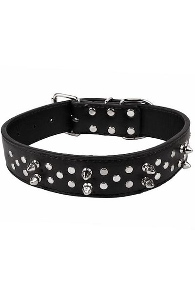 OEM Zgarda cu Tepi pentru Caini, 35 kg, Negru, 60x4 cm