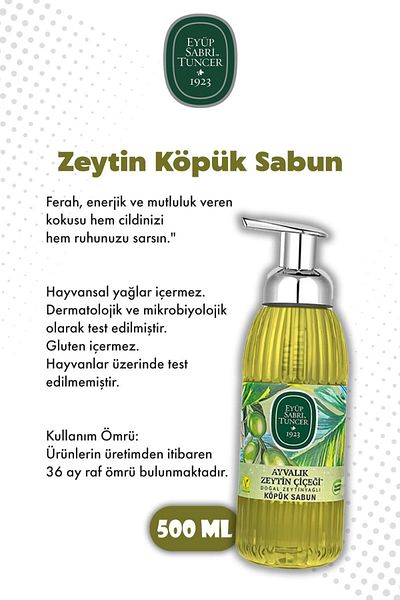 Eyüp Sabri Tuncer 500 ml Ayvalık Olive Blossom Foam Soap X4 and Rosie