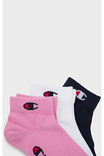 Champion Basics 3Pk Quarter Socks Pink Unisex Socks-U20099-Ps009