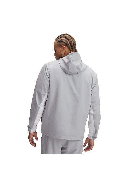 Under Armour Ανδρικό γκρι μπουφάν με κουκούλα Rival Woven