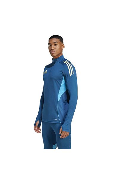 adidas Мъжко яке с яка стойка, синьо, тренировъчно, Tiro25C