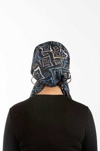 safura New Design Plug-In Bone Scarf - Patterned, Adjustable Neck Elastic, Anti-Slip Velvet Stripe