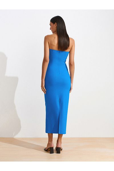 Dilvin 91368 Strapless Midi Dress-Saks