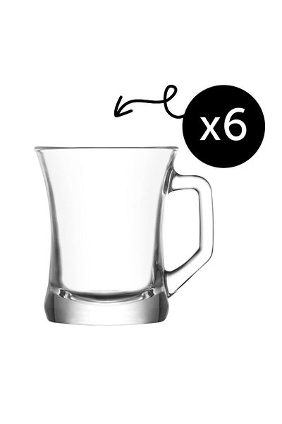 LAV Set of 6 Mugs, LAV, Model Zen+, 225 ml