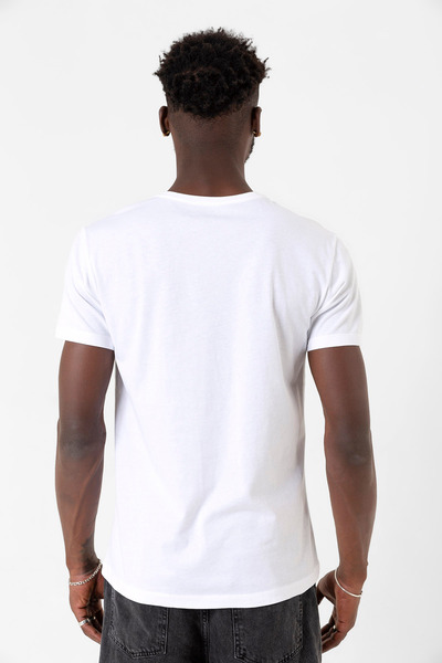 Tshirthane Dark Matter the Android Barcode White Men's Bisikyaka Tshirt