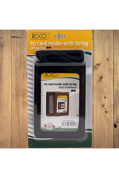 Roco Wallet-Type ID & Card Holder – Black | Slim & Professional Design