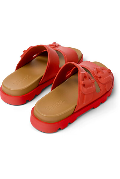 CAMPER Women's Red Lightweight Comfort Slippers, Durable PU Sole, Everyday Wear Brutus
