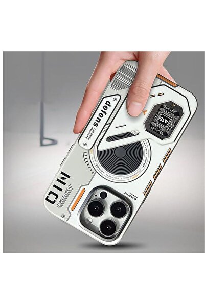 Gtech Phone Case Cyberpunk / Sci-Fi, G-Tech, compatible with Apple iPhone 16 Pro Max, MagSafe, White